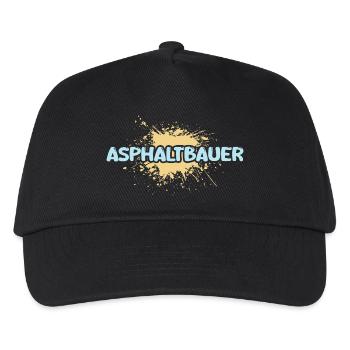 Asphalt builder as a job - Kids’ Baseball Cap - black - Front