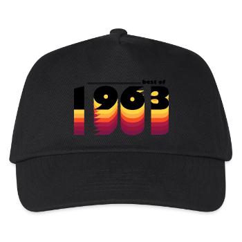 Vintage Bold Tribute to 1963 - Celebrate 62nd - Kids’ Baseball Cap - black - Front