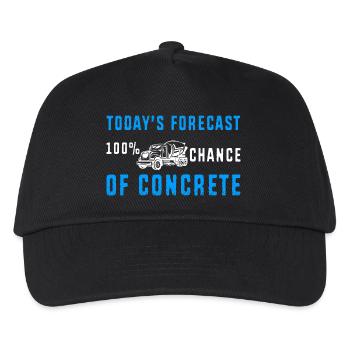 Concrete Concrete Paver Concrete Mixer - Kids’ Baseball Cap - black - Front