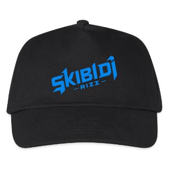 Skibidi Rizz blue - Kids’ Baseball Cap - black - Front