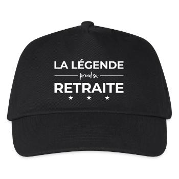 The legend retires - Kids’ Baseball Cap - black - Front
