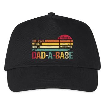 Voiture rétro papa blague T-Shirt Design - Casquette de baseball Enfant - noir - Devant