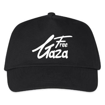 Texte Free Gaza - Casquette de baseball Enfant - noir - Devant