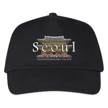 Séoul, site du patrimoine mondial en Corée du Sud - Casquette de baseball Enfant - noir - Devant