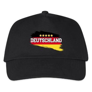 Allemagne 5 étoiles - Casquette de baseball Enfant - noir - Devant