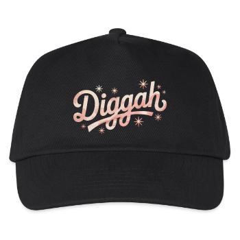 Diggah - Funny Memes - Kinder Basecap - Schwarz - Vorne