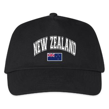 New Zealand New Zealand Flag - Kids’ Baseball Cap - black - Front