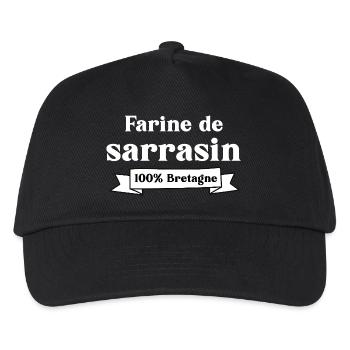 Buchweizenmehl 100% Bretagne - Kinder Basecap - Schwarz - Vorne