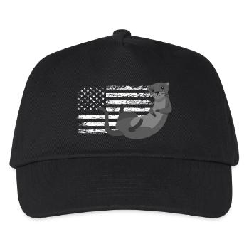 Seeotter Cartoon Amerikanisch - Kinder Basecap - Schwarz - Vorne