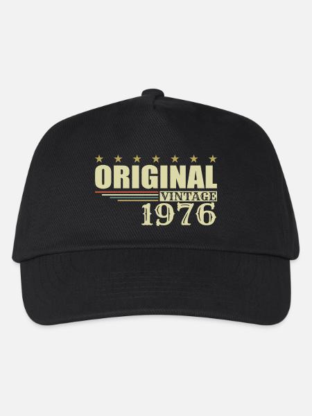 1976 Geburtstag 1976 - Kinder Basecap - Schwarz