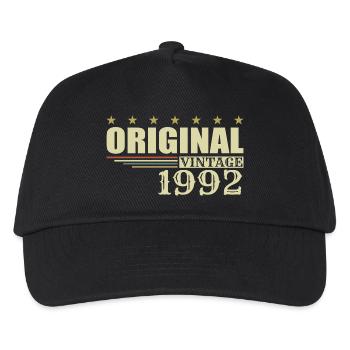 1992 Geburtstag 1992 - Kinder Basecap - Schwarz - Vorne