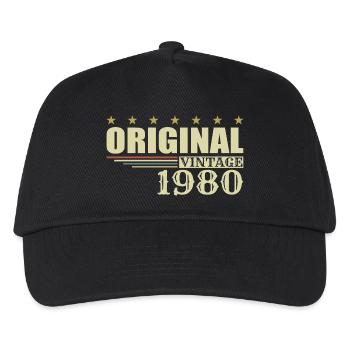 1980 Birthday 1980 - Kids’ Baseball Cap - black - Front