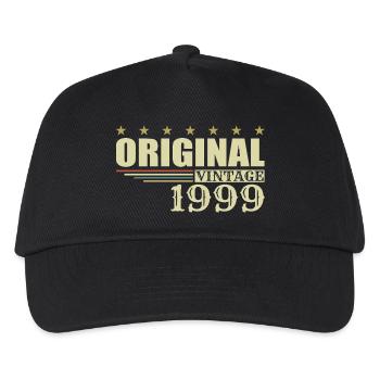 1999 Geburtstag - 1999 - Kinder Basecap - Schwarz - Vorne