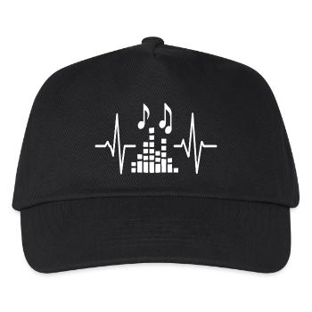 Beatwave Pulse Musik - Kinder Basecap - Schwarz - Vorne