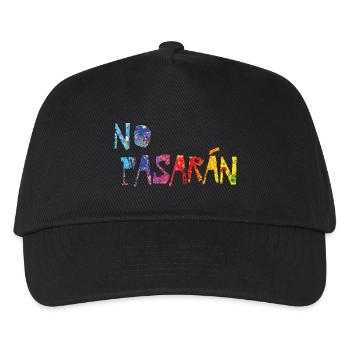 no pasaran - Kinder Basecap - Schwarz - Vorne