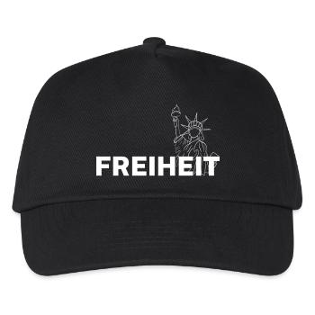Freiheit - Kinder Basecap - Schwarz - Vorne