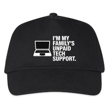 Unpaid Tech Support Family - Kids’ Baseball Cap - black - Front