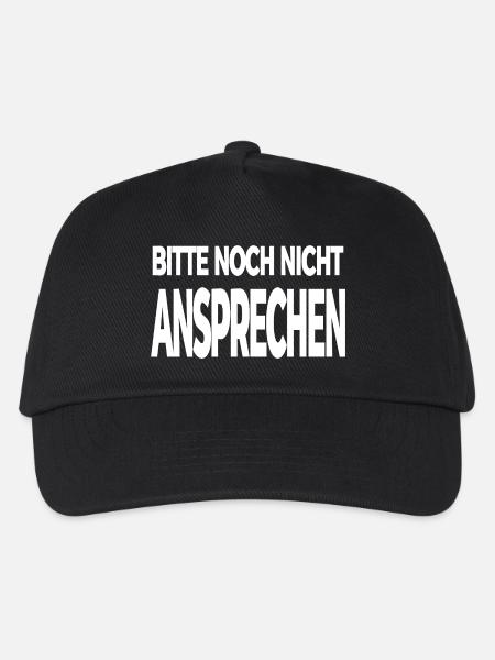 Ansprechen - Kinder Basecap - Schwarz