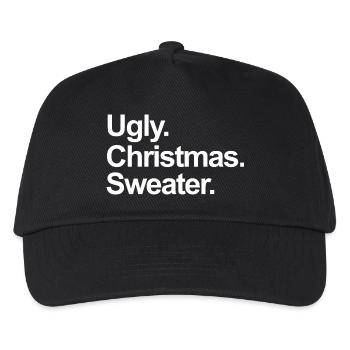 Ugly Christmas Sweater - Kids’ Baseball Cap - black - Front