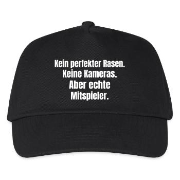 Real Players Word Art - Kids’ Baseball Cap - black - Front