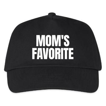 Lieblingskind Mamas Liebling Ich bin Mamas Lieblin - Kinder Basecap - Schwarz - Vorne