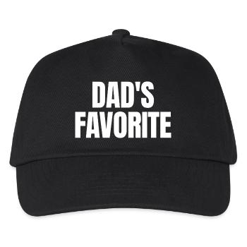 Lieblingskind Papas Liebling Ich bin Papas Lieblin - Kinder Basecap - Schwarz - Vorne