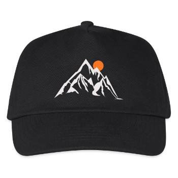 The sunny Summit - Kids’ Baseball Cap - black - Front