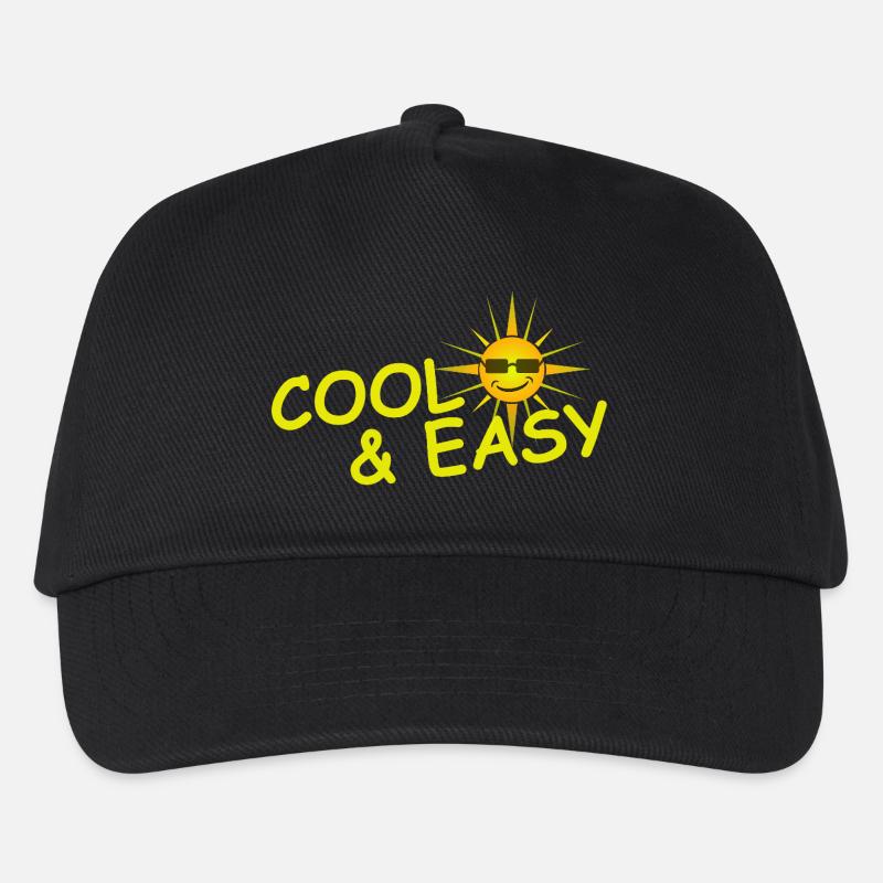 COOL & EASY - Kinder Basecap - Schwarz