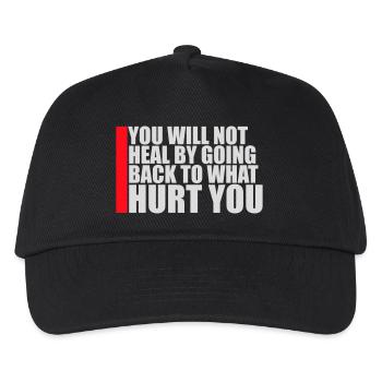 You Will Not Heal Heilung Schmerz Loslassen Neu - Kinder Basecap - Schwarz - Vorne