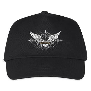 Stay Heavy Guitar – Rock & Metal Grand Piano Design - Kids’ Baseball Cap - black - Front