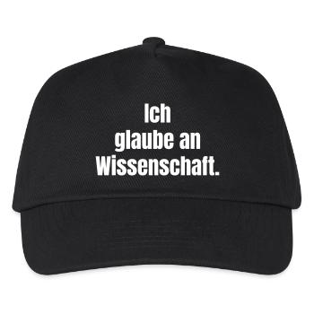 Ich glaube an Wissenschaft - Kinder Basecap - Schwarz - Vorne