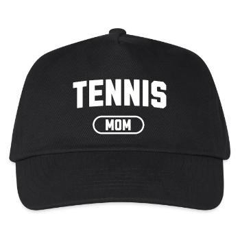 Tennis-Mama - Kinder Basecap - Schwarz - Vorne