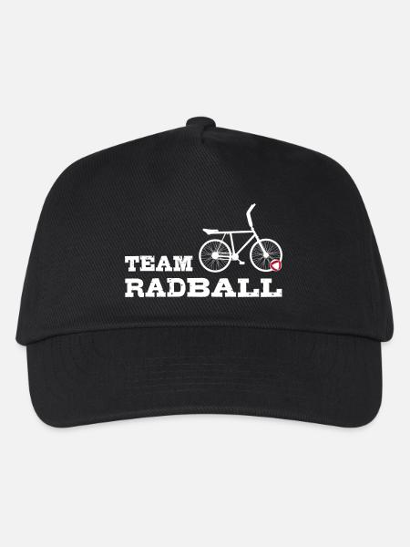 Team Radball, Radballer, Hallenradsport - Kinder Basecap - Schwarz