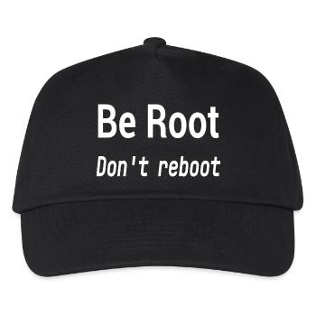 Be Root Don’t Reboot – Humour Geek - Casquette de baseball Enfant - noir - Devant