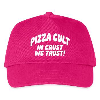 Pizza Cult en croûte en croûte : nous avons confiance - Casquette de baseball Enfant - fuchsia - Devant
