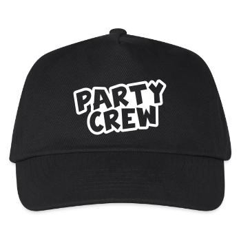 Party Crew - Kinder Basecap - Schwarz - Vorne