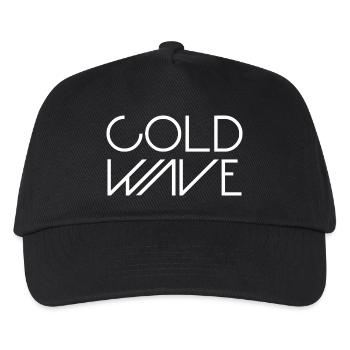Kältewelle-Minimalistische Typografie - Kinder Basecap - Schwarz - Vorne