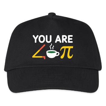 Du bist acute tea Pi Kaffee a Cutie pie - Kinder Basecap - Schwarz - Vorne