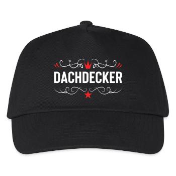 Dachdecker Beruf - Kinder Basecap - Schwarz - Vorne