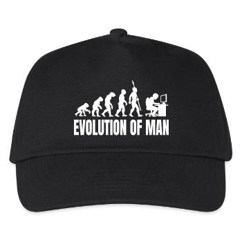 Programmeur Computer Freak Evolution Rétro - Casquette de baseball Enfant - noir - Devant