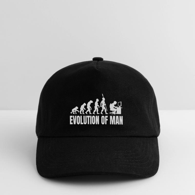 Programmierer Computerfreak Evolution Retro Kinder Basecap