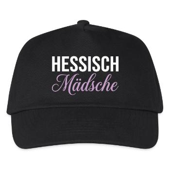 Hessisch Mädische Stil - Kinder Basecap - Schwarz - Vorne