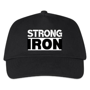 Strong Iron Gym Fitness Motivation Weightlifting - Kids’ Baseball Cap - black - Front