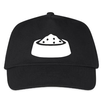 Napf Haustiere Geschenk - Kinder Basecap - Schwarz - Vorne
