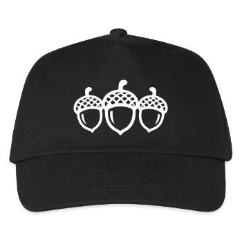 Eichel Symbol - Kinder Basecap - Schwarz - Vorne