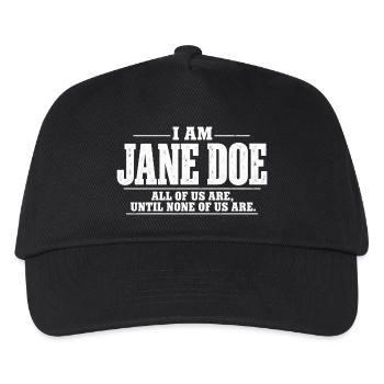 Ich bin Jane Doe Kollektiv - Kinder Basecap - Schwarz - Vorne