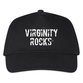 Jungfräulichkeit ist die einzige Bewegung, die rockt - Kinder Basecap - Schwarz - Vorne