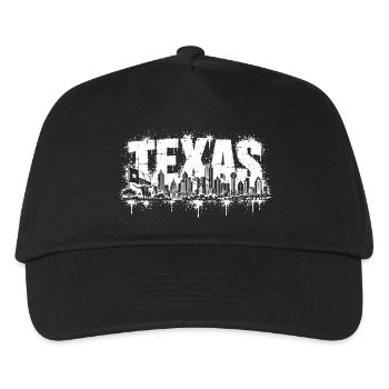 Texas Skyline Silhouette - Kinder Basecap - Schwarz - Vorne