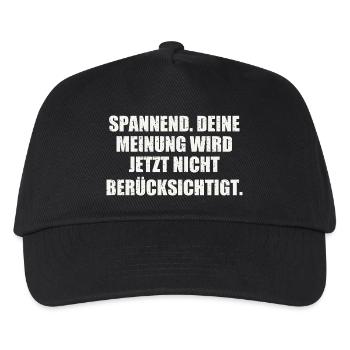 Sarkasmus Geschenkidee - Kinder Basecap - Schwarz - Vorne