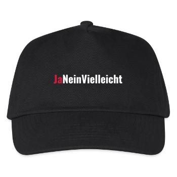 Ja Nein Vielleicht Heiratsantrag Geschenk - Kinder Basecap - Schwarz - Vorne